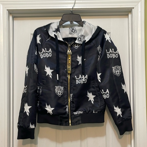 Lalabobo - Black and White Reversible Jacket - Tiger - size M - Picture 6 of 15